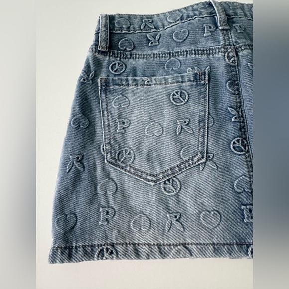 Playboy Denim Mini Skirt NWT - Picture 7 of 9